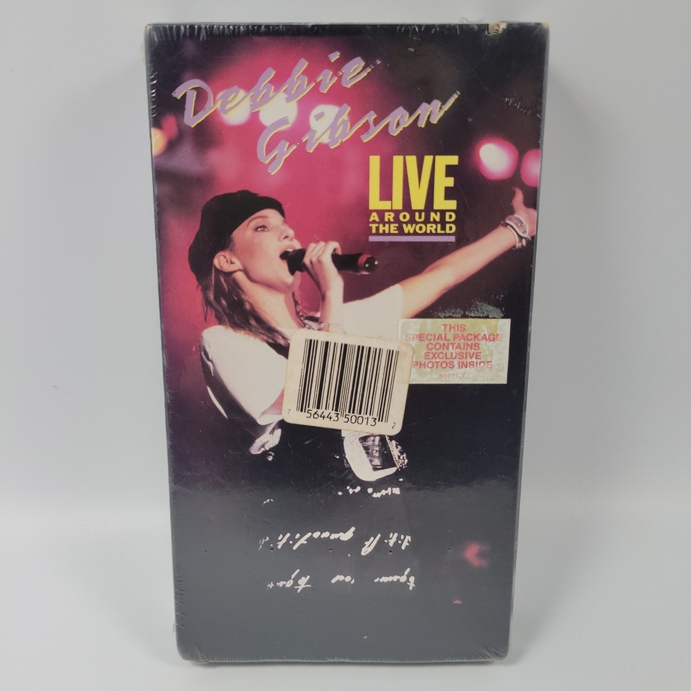 Debbie‎ Gibson Live Around the World VHS w/ Exclusive Photos NEW SEALED Cutout